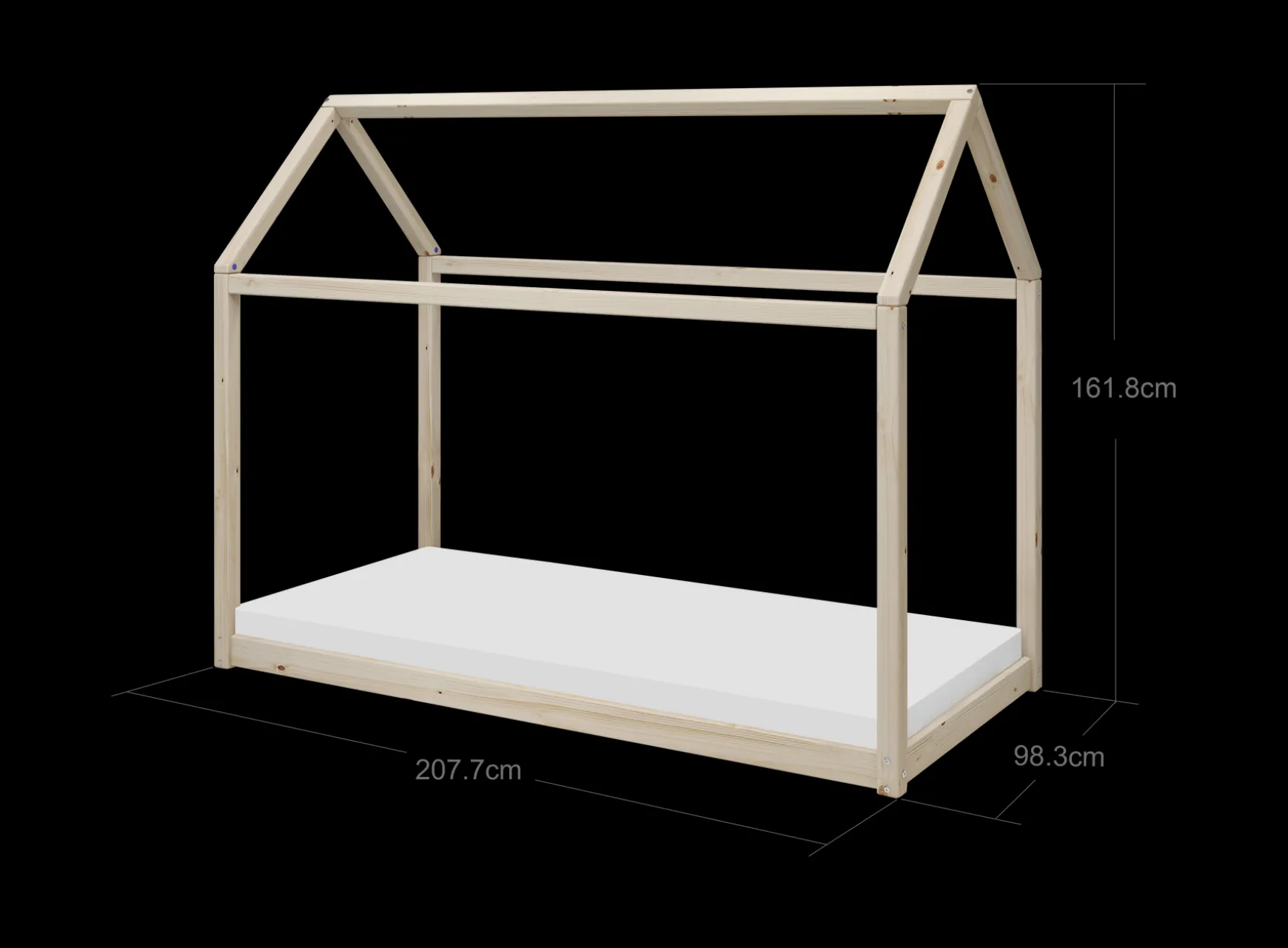 FLEXA COTTAGE Enkeltseng, , 90x200 cm Pine Outlet