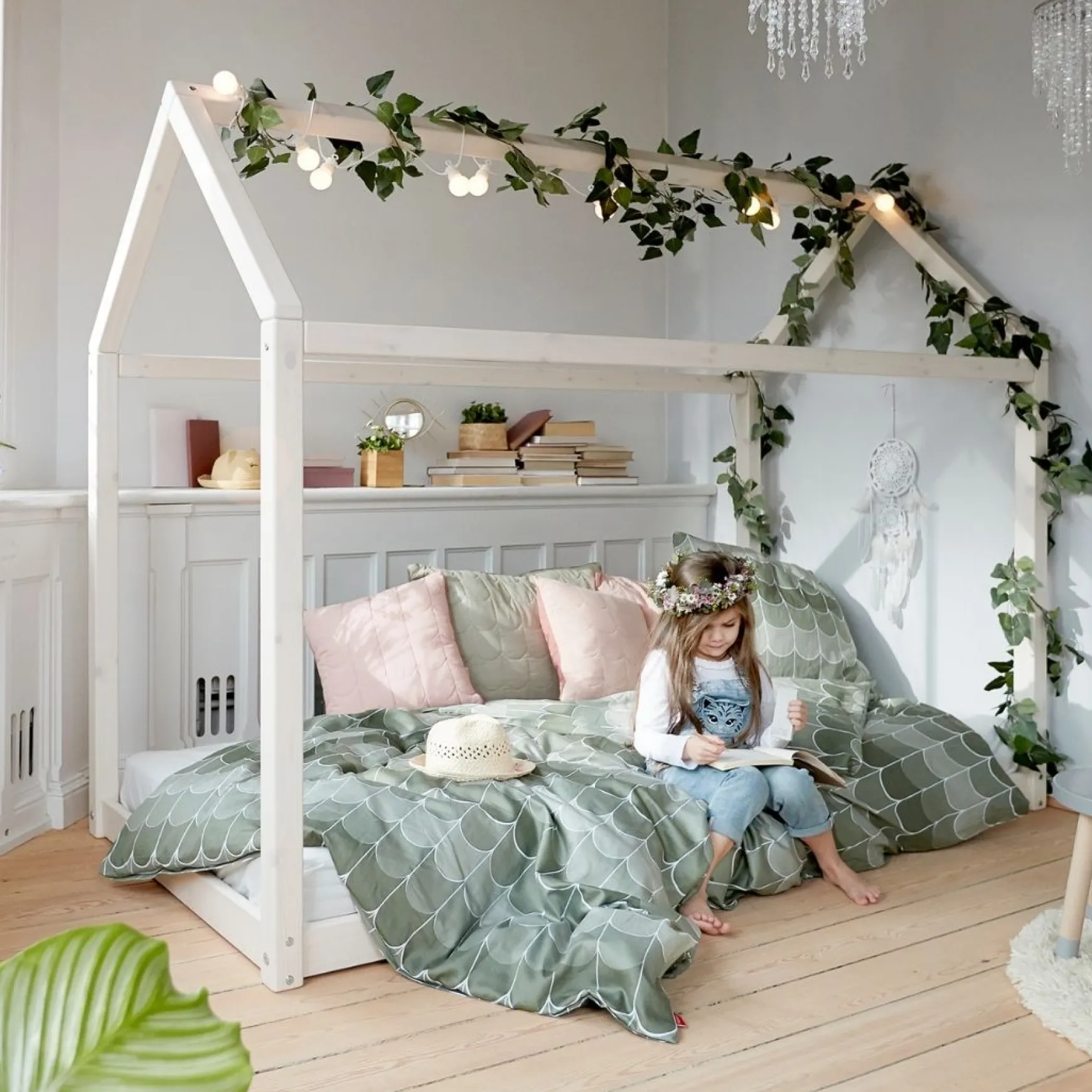 FLEXA COTTAGE Enkeltseng, White Washed Pine, 90x200 cm Whitewashedpine Outlet